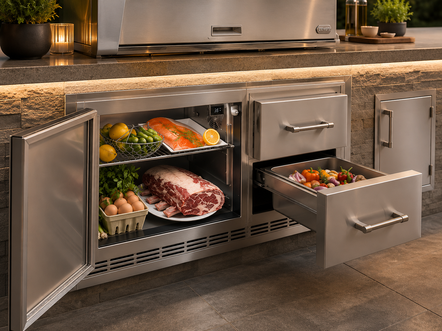 Premium Outdoor Refrigeration Center